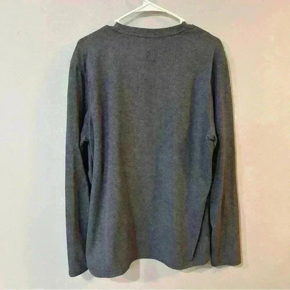 Free County Long Sleeve Grey Thermal Shirt Men’s Size Large - Picture 3 of 4